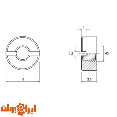 مهره گرد نقشه